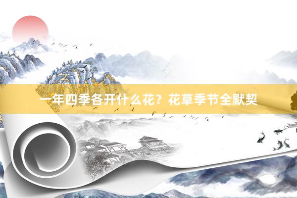 一年四季各开什么花？花草季节全默契